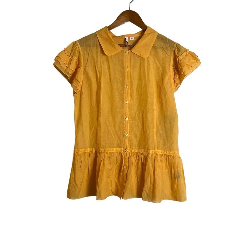 NWT! Rocket light orange cotton & silk‎ blend top